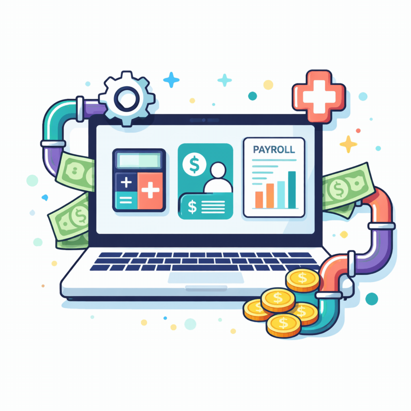Healthcare revenue performance graphic